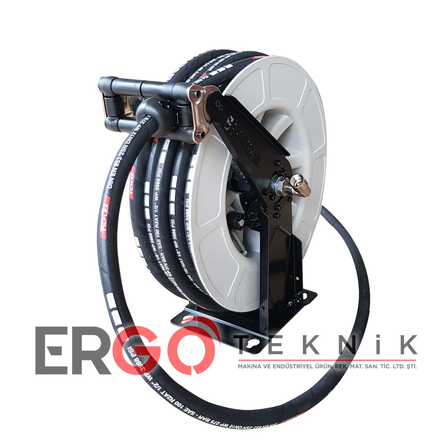 Basınçlı su hortumu makarası